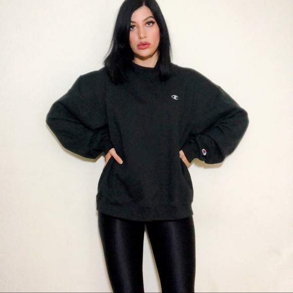 black women's champion sweatshirt